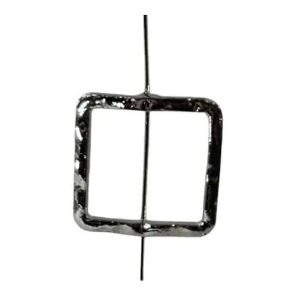 Square Drop Geometric Earrings - Picture 3 of 6